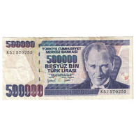 Billet, Turquie, 500,000 Lira, 1998, KM:212, TTB+ - Turkey