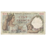 France, 100 Francs, Sully, 1939, 1939-10-26, B+, Fayette:26.12, KM:94 - 100 F 1939-1942 ''Sully''