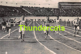 VINTAGE TRADING TOBACCO CARD CHROMO ATHLETIC OLYMPICS 1928 TABACOS DE ANGOLA No 3 WYKOFF BROCHARD WILLIAMS - Athlétisme