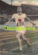 VINTAGE TRADING TOBACCO CARD CHROMO ATHLETICS 1928 TABACALERA LA MORENA No 19 LOWE LLEGA UK - Athletics