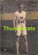 VINTAGE TRADING TOBACCO CARD CHROMO ATHLETICS 1928 TABACALERA LA MORENA No 10 LORD BURGHLEY - Athlétisme