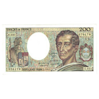 France, 200 Francs, Montesquieu, 1987, SUP, Fayette:70.07, KM:155b - 200 F 1981-1994 ''Montesquieu''