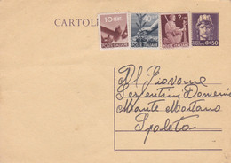 REPUBBLICA  - INTERO POSTALE L. 50 -  CON F.LLI AGGIUNTA - NON VG. - Interi Postali