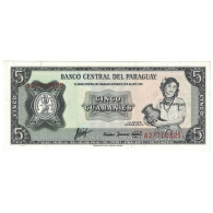 Billet, Paraguay, 5 Guaranies, ND(08/1963- ), KM:195b, NEUF - Paraguay