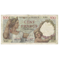 France, 100 Francs, Sully, 1939, 1939-06-29, TB, Fayette:26.04, KM:94 - 100 F 1939-1942 ''Sully''