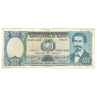 Billet, Bolivie, 500 Pesos Bolivianos, D. 1981-06-01, KM:166a, TB - Bolivia