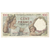 France, 100 Francs, Sully, 1939, 1939-12-28, TB+, Fayette:26.19, KM:94 - 100 F 1939-1942 ''Sully''