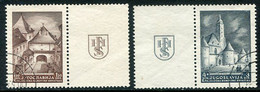 YUGOSLAVIA 1941 Zagreb Philatelic Exhibition. With Labels Used.  Michel 437-38 A Zf - Oblitérés