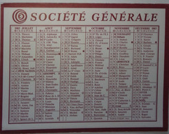 Petit Calendrier De Poche 1983 Banque Société Générale - Klein Formaat: 1981-90