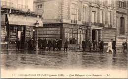 Delcampe - 75 - 6ème - Quai Malaquais Et Rue Bonaparte  - Crue De La Seine De 1910 - Paris (06)