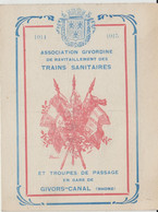 Delcampe - GIVORS-CANAL (69) - Association Givordine De Ravitaillement Des Trains Sanitaires Et Troupes De Passage - Bon état - Givors