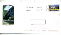 Pap Pont Du Gard  Flamme Chiffree Illustré Vallee Ceze - PAP:  Varia (1995-...)