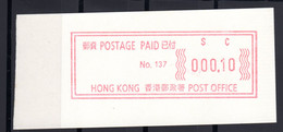 Atm Emergency  Frama Vending Vignettes  Distributeur China Hongkong  Hong Kong  Mint Mnh Postfrisch  Please Look Scan - Automaten