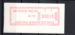 Atm Emerency Label Vending Vignettes Meter Distributeur China Hongkong  Hong Kong  Mint Mnh Postfrisch  Please Look Scan - Distributors