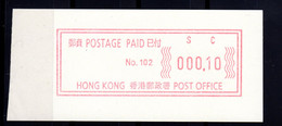 Atm  Frama Emergency Vending Vignettes Meter  China Hongkong  Hong Kong  Mint Mnh Postfrisch  Please Look Scan - Distributori