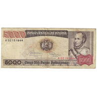 Billet, Bolivie, 5000 Pesos Bolivianos, 1981-1984, KM:168a, B - Bolivia