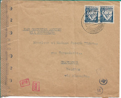 Cover From Portugal To Belgium  , 1942 , German Censor Label And Stamps 7 , 14 , 38 , 4110 And 5404 , Lusiadas Stamps - Guerre Mondiale (Seconde)