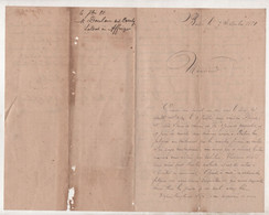 MILITARIA  - LETTRE D'UN MILITAIRE DU 9e REGIMENT D'INFANTERIE A BATNA EN ALGERIE DATEE DE 1881 - Manuscripts