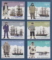 Ross, N° 38 à 43 (Cook, Ross, Amundsen, Scott, Shackleton, Byrd) Neuf ** - Ongebruikt