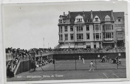 - 933 -   MIDDELKERKE  Partie De Tennis  Carte Photo Réal - Middelkerke