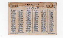 Paris: Fb St Honoré : Calendrier-chromo 1er Trimestre 1876    AU ROULE    (PPP33783) - Formato Piccolo : ...-1900