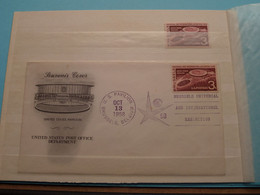 EXPOSITION De BRUXELLES ( Stamp + FDC Souvenir Cover UNITED STATES Pavilion / Expo 1958 Bruxelles ) 13 Oct 1958 ! - 1958 – Brüssel (Belgien)