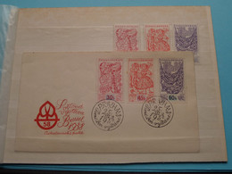 EXPOSITION De BRUXELLES ( Stamps + FDC CESKOSLOVENSKO / Expo 1958 Bruxelas ) 1958 ! - 1958 – Brüssel (Belgien)