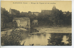 CPA 81 SAINT ST SULPICE Rivage De L'Agout Et Ses Moulins Cours D'eau Moulins Peu Commune - Saint Sulpice