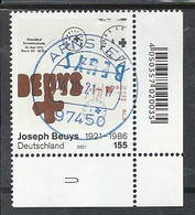 ALEMANIA 2021 - MI 3610 - Joseph Beuys - Oblitérés