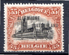 ALLEMAGNE - (Occupation Belge) - 1919-21 - N° 10 - 35 C. Brun-rouge Et Noir - (Timbre De Belgique De 1915-20 Surchargé) - Zona Belga