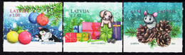 Latvia - 2021 - Christmas - Mint Self-adhesive Stamp Set - Letland