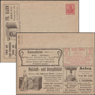 Allemagne 1902. Entier Postal TSC. Cosmétiques, Thermalisme, Peau, Sang, Etna, Feu, Loterie, Cigares, Caoutchouc - Vulkanen