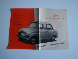Plaquette Originale Voiturette ISARD Moteur 2 Temps,2 Personnes - Automobilismo