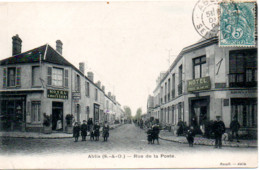 ABLIS  RUE DE LA POSTE  BELLE ANIMATION - Ablis