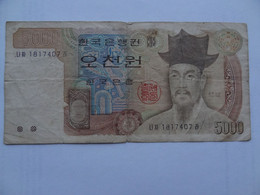 5000 Won Sud Korea - Corea Del Sur