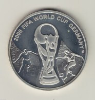 @Y@   Georgia 2004 World Cup 1 Lari Silver Coin,Proof - Georgia