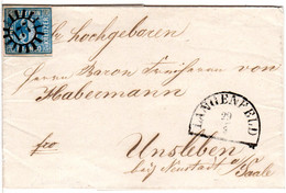 Bayern, MR 177 Langenfeld Klar Auf Brief M. Voll-/breitrandiger 3 Kr. - Bavière