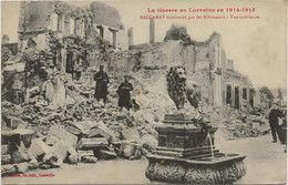 BACCARAT - LA GUERRE EN LORRAINE EN 1914-1915- BACCARAT BOMBARDE PAR LES ALLEMANDS -VUE INTERIEUR - Baccarat