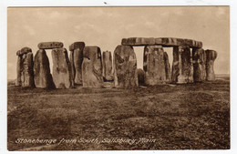 CPA Illustrée  Monument Megalithique Druidique Menhir Salisbury Plain Stonehenge From South éditeur F Frith & Cie Reigat - Dolmen & Menhirs