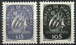 Portugal 1943. Mi.#646,648 VF/MNH. Transport. Ships. Caravels (Ts15) - Nuevos