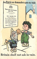 Illustrateur Enfant :    Guerre  Britain Shall Not Ask In Vain  ( Bte A)   (voir Scan) - 1900-1949