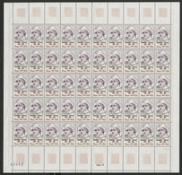 N° 1880 0,80 Fr + 0,20 IMaréchal MONCEY Feuille De 50 Ex. Vendue à La Valeur Faciale. ** MNH COTE 30 € - Feuilles Complètes