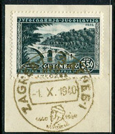YUGOSLAVIA 1940 Zagreb Philatelic Exhibition: Gutenberg Anniversary Used With Special Postmark.  Michel 428 - Used Stamps
