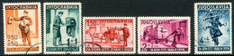 YUGOSLAVIA 1940  PTT Workers Home Used.  Michel 408-12 - Usados
