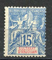 ANJOUAN -- N° 6 * NEUF Ch. - Unused Stamps