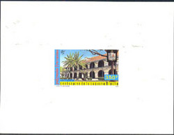 FRENCH POLYNESIA(1987) Broche Barracks. Deluxe Sheet. Scott No C224, Yvert No PA196. - Sin Dentar, Pruebas De Impresión Y Variedades