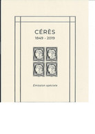 CERES  1849 2019  EMISSION SPECIALE  NEUF - Mint/Hinged
