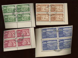 1951   Ø airmail With Gum. 12 X 4 Valeurs.   Cote. 34,-euros  Michel Complete Satz - Posta Aerea