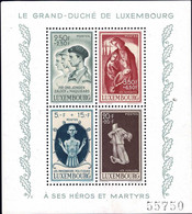 Luxembourg Luxemburg 1946 Bloc CARITAS Mutilées De Guèrre, 2e Guèrre Mondiale Neuf MNH** - Blocs & Hojas