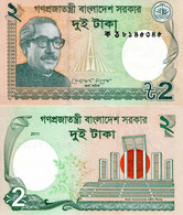 Bangladesh 2 Taka 2011 Banknote World Paper Money UNC Bill Note - Bangladesh